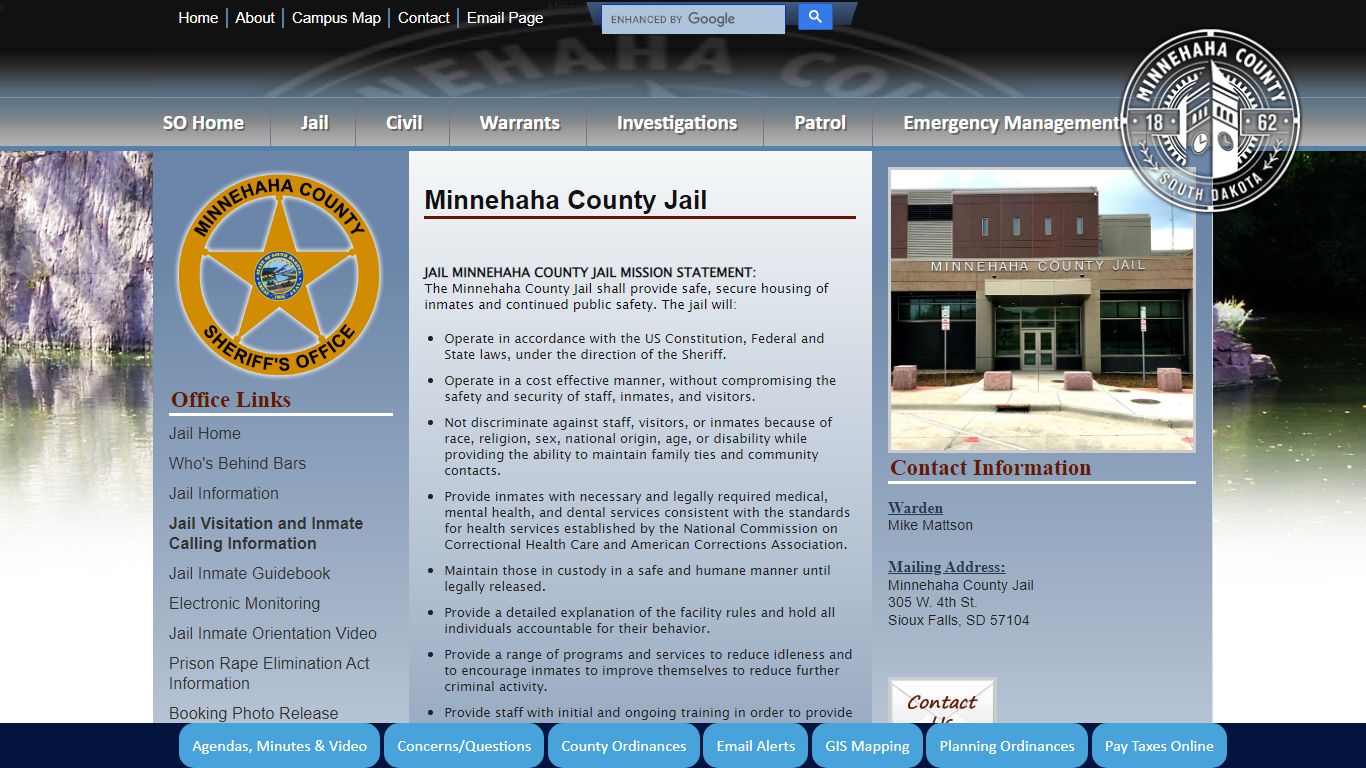 Minnehaha County, South Dakota Official Website - Sheriff's Office